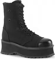 Demonia Veterlaars -39 Shoes- GRAVEDIGGER-10 Zwart