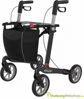 Ultra Lichtgewicht Rollator Athlon - Carbon - Medium - Zwart