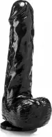 XXLTOYS - Mason - Dildo - Inbrenglengte 20 X 5.5 cm - Black - Uniek Design Realistische Dildo – Stevige Dildo – voor Diehards only - Made in Europe