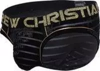 Andrew Christian Plush Sheer Stripe 91749 Brief - Maat L - Heren Slip - Mannen Ondergoed