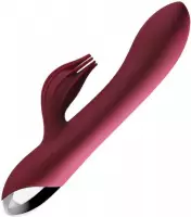 Quarrel Intense Rabbit Vibrator Pleaser Rood - G spot & Clitoris Vibrator - Koppel - Sex Toys - Seksspeeltje - Stimulerend voor Clitoris - Waterproof -Koppels - Sex speeltjes - Sex