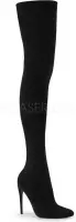 COURTLY-3005 - (EU 40 = US 10) - 5 Stretch Pull-On Thigh High Boot