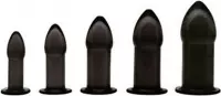 Anaal trainer set (5 stuks) - zwart - Zwart - Sextoys - Anaal Toys - Dildo - Buttpluggen