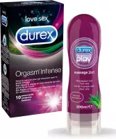 Durex Orgasm Intense Condooms & Durex Massage 2 in 1