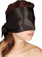 Bad Kitty - Satijnen Bondage Blinddoek Licht Transparant – Zwart