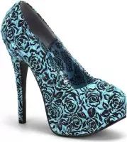 Bordello Pumps -36 Shoes- TEEZE-39 US 6 Blauw/Zwart