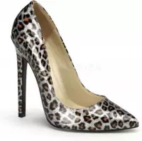 Sexy-20 Cheetah silver pearlized patent - (EU 36 = US 6) - Devious