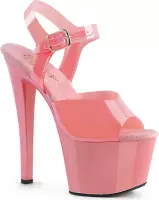Pleaser Sandaal met enkelband, Paaldans schoenen -38 Shoes- SKY-308N Paaldans schoenen Roze