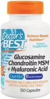 Doctor's Best Glucosamine Chondroitine MSM + hyaluronzuur - 150 Capsules - Voedingssupplement