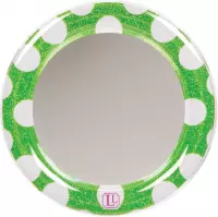 LockerLookz mirror green polka dot