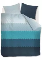 Beddinghouse Anderson Dekbedovertrek - Lits-jumeaux - 260x200/220 cm - Aqua Blauw