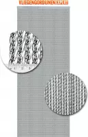 Vliegengordijnenexpert Venetië - Vliegengordijn - 100x240 cm - Transparant met zilveren kern