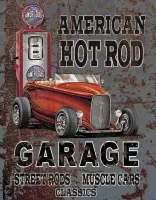 Legends American Hot Rod - Retro wandbord - Auto - Amerika USA - metaal.