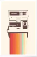 JUNIQE - Poster Instant Camera Rainbow -13x18 /Kleurrijk