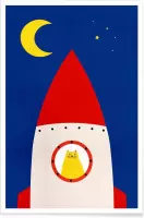 JUNIQE - Poster Off to Space -13x18 /Kleurrijk