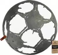 FootballDesign DEBAL. - 65 x 65 cm - Copper Metallic | Wanddecoratie Voetbal