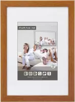 Vlakke Houten Wissellijst - Fotolijst - 20x28 cm - Ontspiegeld Kunstglas - Kersen - 20 mm