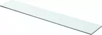 Wandschap transparant 70x12 cm glas