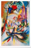 JUNIQE - Poster Kandinsky - Komposition Zwecklos -13x18 /Kleurrijk