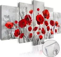 Schilderijen Op Canvas - Afbeelding op acrylglas - Scarlet Cloud [Glass] 200x100 - Artgeist Schilderij