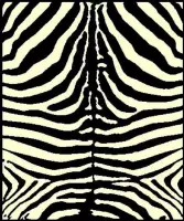 Ikado  Modern tapijt met zebra motief  60 x 110 cm