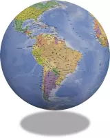 Balanceplanet - Wereldbol - Opblaasbare globe/zitbal - 75 cm