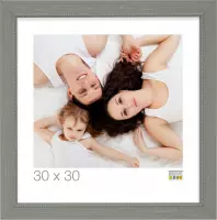 Deknudt Frames fotolijst S46KF7 - grijs - parelbiesje - foto 20x28 cm