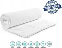 King - Snow - Topdek - Matras - Topper - Coolgel - Visco - Rits - 150 x 190cm Dikte 7cm