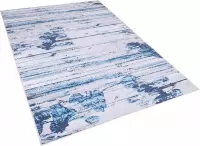Beliani BURDUR - Vloerkleed - blauw - polyester