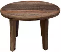 Stoere salontafel van recyled hout 90 cm 107000330