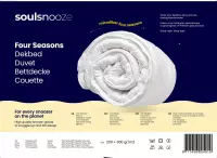 Soulsnooze - Luxe 4 Seizoenen Dekbed 200 x 220 - Hotel Kwaliteit - Anti Allergie - Zomerdekbed & Winterdekbed