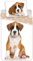 Animal Pictures Dekbedovertrek Hond - Eenpersoons - 140  x 200 cm - Multi