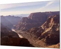 HalloFrame - Schilderij - Grand Canyon Wand-beugels - Zilver - 210 X 140 Cm