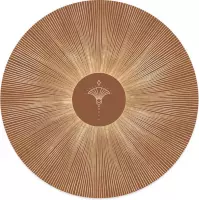 Label2X Muurcirkel golden sun - Ø 60 cm - Dibond - Aanbevolen