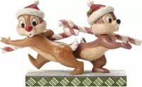 Disney Traditions beeldje  - Candy Cane Caper - Chip & Dale
