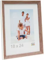 Deknudt Frames fotolijst S46CH3 - beige met wit randje - foto 20x20 cm