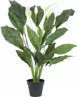 Europalms kunstplant in pot voor binnen Spathiphyllum deluxe - 83 cm