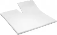 Cinderella Single-split topper hoeslaken – Badstof – tot 15 cm – 160x200/210 – White