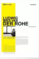 JUNIQE - Poster Mies Van Der Rohe -20x30 /Geel & Wit