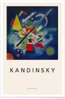 JUNIQE - Poster Kandinsky - Blue Painting -60x90 /Kleurrijk