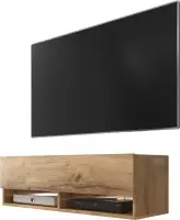 Maison’s Tv meubel – Tv Kast meubel – Tv meubel – Tv Meubels – Tv meubels Hout – Eiken hout  – Bruin – Wander – No LED – 100x30x32,5