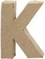 Letter, K, H: 10 cm, B: 7,7 cm, dikte 1,7 cm, 1 stuk