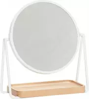 Tafelspiegel - Wit - Beukenhout - Metaal - Hubsch