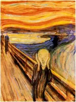 Poster - Munch The Scream - 80 X 60 Cm - Multicolor