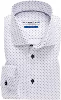 Overhemd Ledub Tailored Fit wit motief - 39