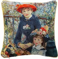 Kunst kussenhoes - Two sisters - Twee zusjes - Pierre-Auguste Renoir