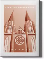 Walljar - Sint-Catharinakerk - Muurdecoratie - Poster met lijst