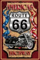 Wandbord - America's Route 66 Highway