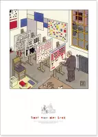 De Stijl - Joost Swarte - Kunstposter Bart van der Leck