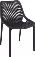 Alterego Moderne, zwarte stoel 'BLOW' uit kunststof